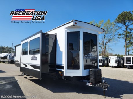 &lt;p&gt;&lt;strong&gt;50 AMP, 2nd 15.0 BTU Air Conditioner, &amp;nbsp;Painted Front Cap &amp;nbsp; King Bed, &amp;nbsp; Solid Surface Countertops, &amp;nbsp;Power Theater Seating w/Massage, &amp;nbsp;Refrigerator - Residential - 18 cf -Recreation USA now has the brand new 2023 Crossroads Hampton HP372FDB destination trailer. We also have outstanding financing options to fit any budget, so you can spend less time stressing about finances. Call 843-215-1800!&lt;/strong&gt;&lt;/p&gt;
&lt;p&gt;Looking for an extended stay trailer, but don&#39;t want to sacrifice your creature comforts? &amp;nbsp;Look no further than the Hampton by Crossroads. Hampton has been designed and engineered to feel like home. &amp;nbsp;Rich stainless steel residential style appliances, 8- foot ceilings, hardwood raised panel cabinetry, and abundant storage await you in a Hampton.Wherever your adventure takes you the Hampton will allow you to make your home where you want it to be.&lt;/p&gt;
&lt;p&gt;Decor - Hampton 2023 - Smokey Tan Destination Package&amp;nbsp;&lt;br&gt;&lt;br&gt;2nd 15.0 BTU Air Conditioner&lt;/p&gt;
&lt;p&gt;Painted Front Cap&lt;br&gt;&amp;nbsp;&lt;br&gt;King Bed&amp;nbsp;&lt;/p&gt;
&lt;p&gt;Solid Surface Countertops&lt;br&gt;&lt;br&gt;Power Theater Seating w/Massage&lt;/p&gt;
&lt;p&gt;Refrigerator - Residential - 18 cf&lt;/p&gt;
&lt;h2 data-sourcepos=&quot;1:1-1:101&quot;&gt;&lt;span style=&quot;font-size: 14pt;&quot;&gt;Make Camping Your Home Away From Home with the 2023 Crossroads Hampton HP372FDB at Recreation USA!&lt;/span&gt;&lt;/h2&gt;
&lt;p data-sourcepos=&quot;3:1-3:456&quot;&gt;At Recreation USA, we understand that creating lasting memories with family and friends shouldn&#39;t break the bank. That&#39;s why we offer affordable prices, with &lt;strong&gt;zero price gouging and no surprise fees&lt;/strong&gt;, on incredible campers like the brand new &lt;strong&gt;2023 Crossroads Hampton HP372FDB destination trailer&lt;/strong&gt;. We also have &lt;strong&gt;outstanding financing options&lt;/strong&gt; to fit any budget, so you can spend less time stressing about finances and more time enjoying the outdoors!&lt;/p&gt;
&lt;p data-sourcepos=&quot;5:1-5:259&quot;&gt;&lt;strong&gt;The Hampton HP372FDB isn&#39;t your ordinary camping trailer. It&#39;s a home on wheels!&lt;/strong&gt; This spacious destination trailer boasts features that will make you feel comfortable and relaxed, no matter how long your stay. Here&#39;s just a glimpse of what you can expect:&lt;/p&gt;
&lt;ul data-sourcepos=&quot;7:1-15:0&quot;&gt;
&lt;li data-sourcepos=&quot;7:1-7:28&quot;&gt;Sleeps up to 4 comfortably&lt;/li&gt;
&lt;li data-sourcepos=&quot;8:1-8:43&quot;&gt;Spacious slide-outs for added living area&lt;/li&gt;
&lt;li data-sourcepos=&quot;9:1-9:33&quot;&gt;Master suite with ample storage&lt;/li&gt;
&lt;li data-sourcepos=&quot;10:1-10:40&quot;&gt;1.5 bathrooms for ultimate convenience&lt;/li&gt;
&lt;li data-sourcepos=&quot;11:1-11:80&quot;&gt;Kitchen island with deep stainless steel sink and residential-style appliances&lt;/li&gt;
&lt;li data-sourcepos=&quot;12:1-12:43&quot;&gt;8-foot ceilings for an open and airy feel&lt;/li&gt;
&lt;li data-sourcepos=&quot;13:1-13:66&quot;&gt;Entertainment center with LED HDTV and AM/FM/Bluetooth sound bar&lt;/li&gt;
&lt;li data-sourcepos=&quot;14:1-15:0&quot;&gt;&lt;strong&gt;(Pet-friendly! We know your furry family members are important too)&lt;/strong&gt;&lt;/li&gt;
&lt;/ul&gt;
&lt;p data-sourcepos=&quot;16:1-16:30&quot;&gt;&lt;strong&gt;Additional Specifications:&lt;/strong&gt;&lt;/p&gt;
&lt;ul data-sourcepos=&quot;18:1-26:0&quot;&gt;
&lt;li data-sourcepos=&quot;18:1-18:25&quot;&gt;Dry weight: 11,126 lbs.&lt;/li&gt;
&lt;li data-sourcepos=&quot;19:1-19:25&quot;&gt;Exterior length: 41&#39; 4&quot;&lt;/li&gt;
&lt;li data-sourcepos=&quot;20:1-20:31&quot;&gt;Carrying capacity: 2,744 lbs.&lt;/li&gt;
&lt;li data-sourcepos=&quot;21:1-21:26&quot;&gt;Hitch weight: 1,874 lbs.&lt;/li&gt;
&lt;li data-sourcepos=&quot;22:1-22:58&quot;&gt;15,000 BTU A/C units in both the living room and bedroom&lt;/li&gt;
&lt;li data-sourcepos=&quot;23:1-23:27&quot;&gt;Solid surface countertops&lt;/li&gt;
&lt;li data-sourcepos=&quot;24:1-24:43&quot;&gt;Full extension ball bearing drawer guides&lt;/li&gt;
&lt;li data-sourcepos=&quot;25:1-26:0&quot;&gt;Patio awning for outdoor relaxation&lt;/li&gt;
&lt;/ul&gt;
&lt;p data-sourcepos=&quot;27:1-27:235&quot;&gt;Don&#39;t wait any longer to start making memories that will last a lifetime! Visit Recreation USA today and let our friendly staff help you find the perfect camper for your needs. We care about you, your family, and your furry companions!&lt;/p&gt;
&lt;p data-sourcepos=&quot;29:1-29:68&quot;&gt;&lt;strong&gt;At Recreation USA, Making Camping Affordable is What We Do Best!&lt;/strong&gt;&lt;/p&gt;
&lt;p data-sourcepos=&quot;31:1-31:49&quot;&gt;&lt;strong&gt;Stop by today or browse our inventory online!&lt;/strong&gt;&lt;/p&gt;