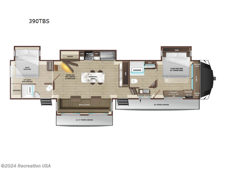 New 2025 Highland Ridge Open Range 3X 390TBS available in Myrtle Beach, South Carolina