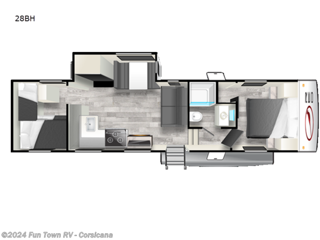 2023 Forest River Cardinal Red 28BH - New Fifth Wheel For Sale by Fun Town RV - Corsicana in Corsicana, Texas