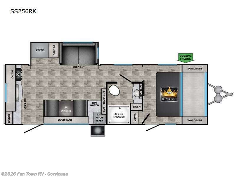 2023 CrossRoads Sunset Trail SS256RK - Used Travel Trailer For Sale by Fun Town RV - Corsicana in Corsicana, Texas features Slideout