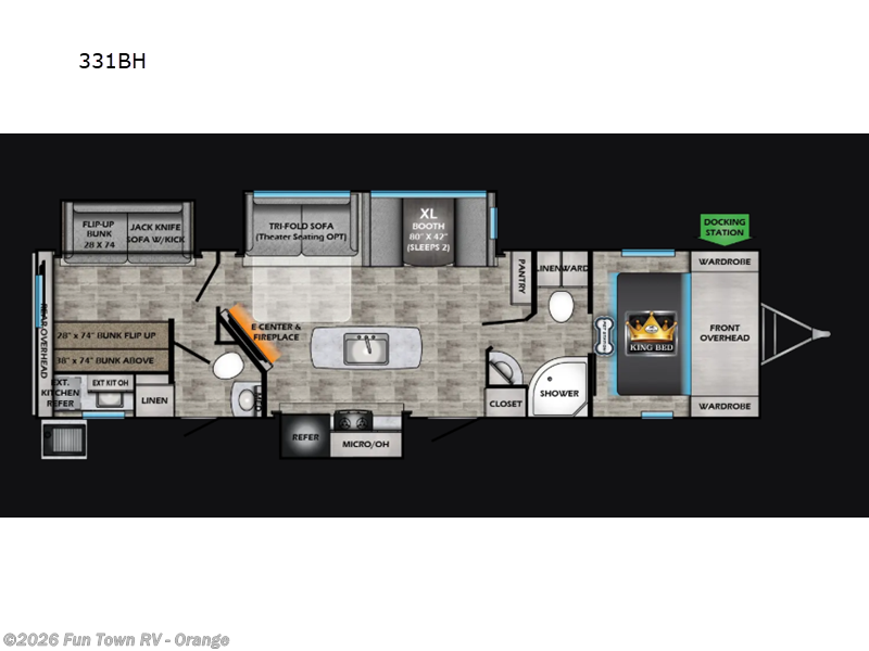 2025 CrossRoads Sunset Trail 331BH - Used Travel Trailer For Sale by Fun Town RV - Orange in Orange, Texas features Slideout