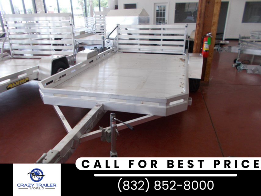 New 2024 Aluma 7712H-S-BT 12&apos; Aluminum Utility Trailer available in Houston, Texas