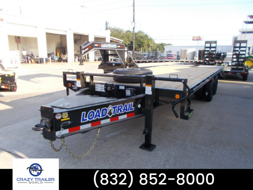 New 2024 Load Trail 102X25 Deckover Backhoe Pintle Trailer 22K GVWR available in Houston, Texas