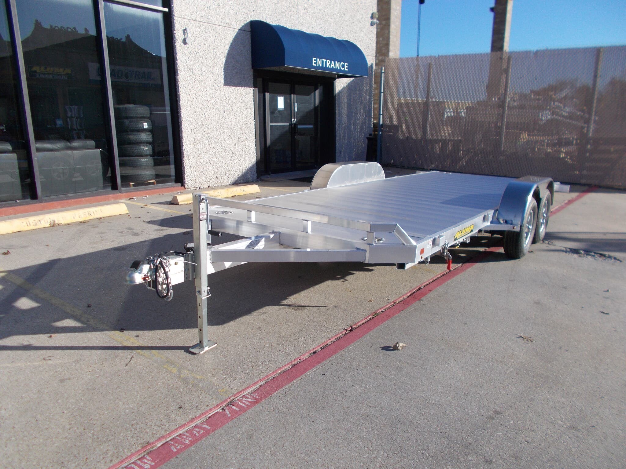 2024 Aluma 8218 Tilt 18 Aluminum Tilt Car Hauler Trailer