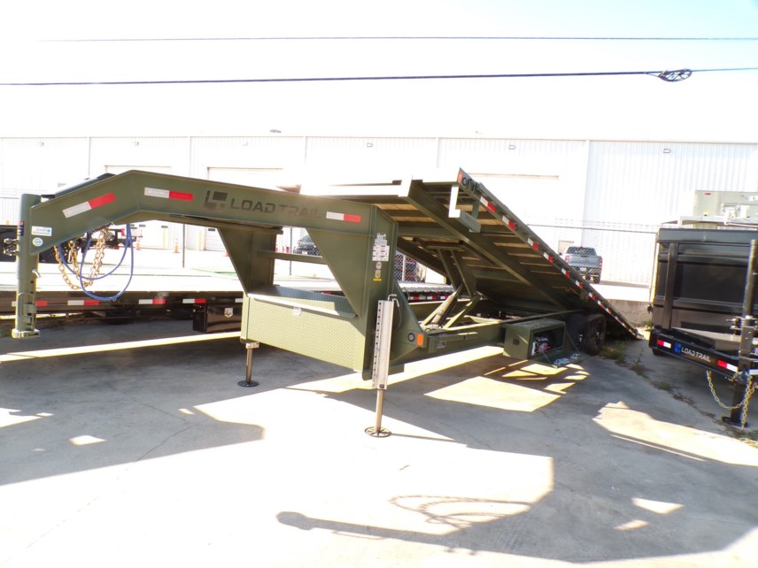 New 2025 Load Trail GE 102X28 Gooseneck Deckover Tilt w/Hyd Jacks 14K GVW available in Houston, Texas