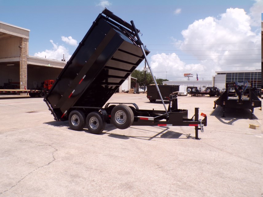 New 2025 Texas Pride 7X14X4 Telescopic Dump Trailer 16K LB W/ Upgrades available in Houston, Texas