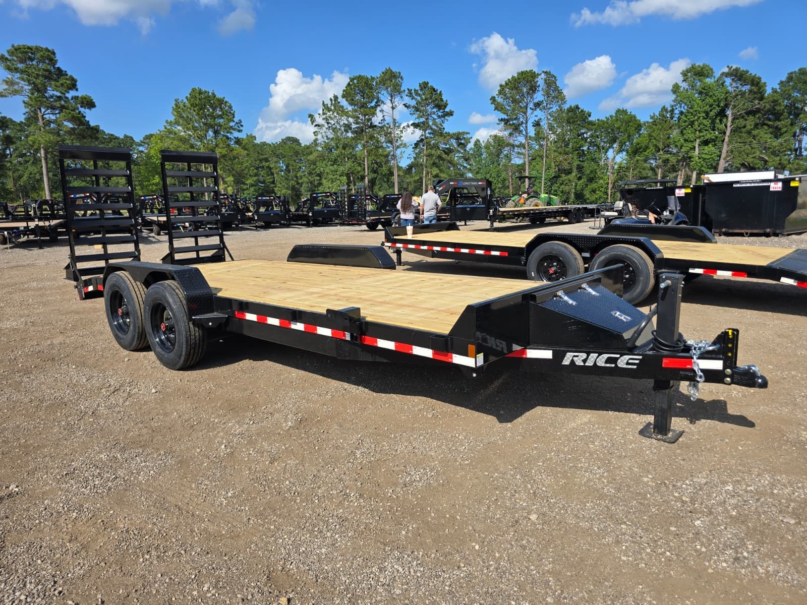 2026 Rice Trailers 82X20 Flatbed Equipment Trailer 16K LB