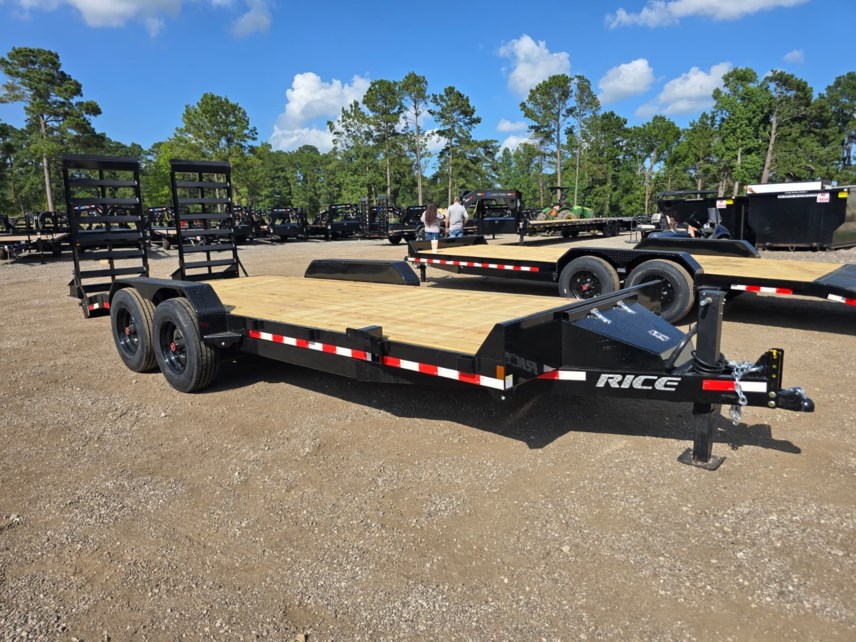 Flatbed Rice Trailers 2026 Rice Trailers 82X20 Flatbed Equipment Trailer 16K LB