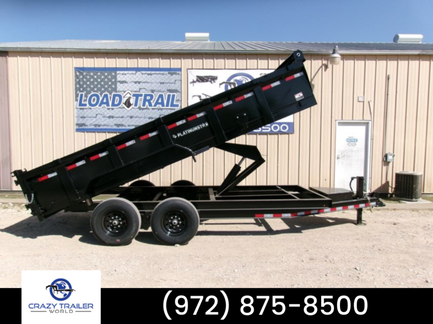 New 2023 DP Platinum Star 83X16 Dump Trailer 14K LB GVWR available in Ennis, Texas