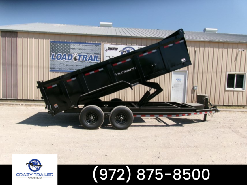 New 2023 DP Platinum Star 83X16 High Side Dump Trailer 14K GVWR available in Ennis, Texas