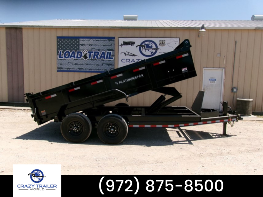 New 2023 DP Platinum Star 83X14 Dump Trailer 14K GVWR available in Ennis, Texas