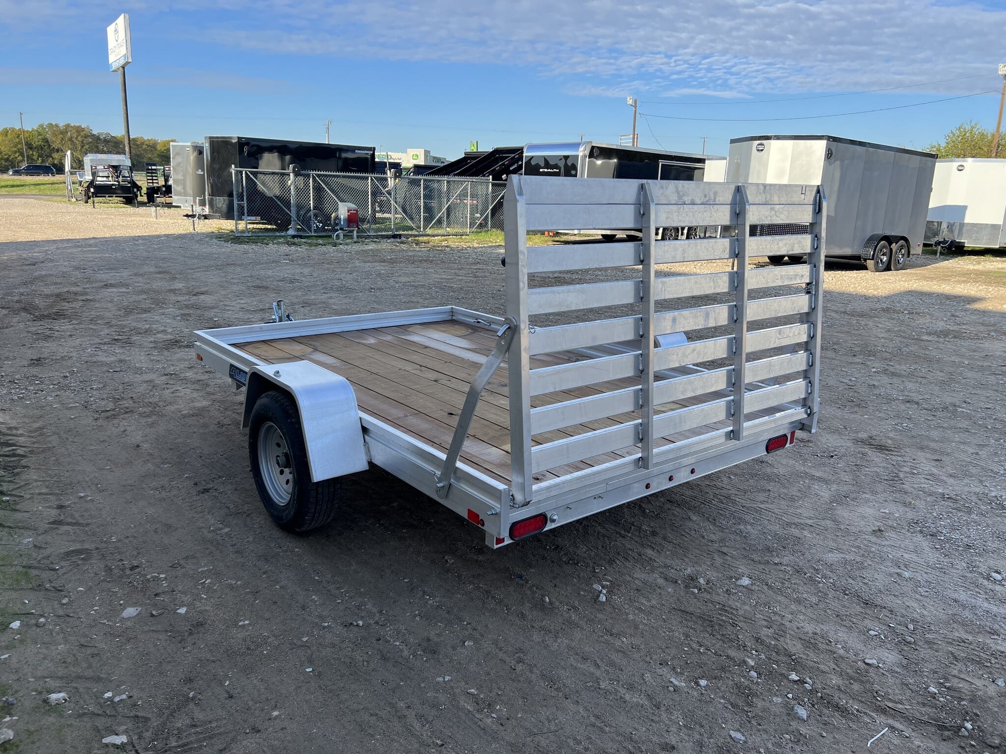 2024 Aluma 7810ESW-S-TG 10' Aluminum Utility Trailer