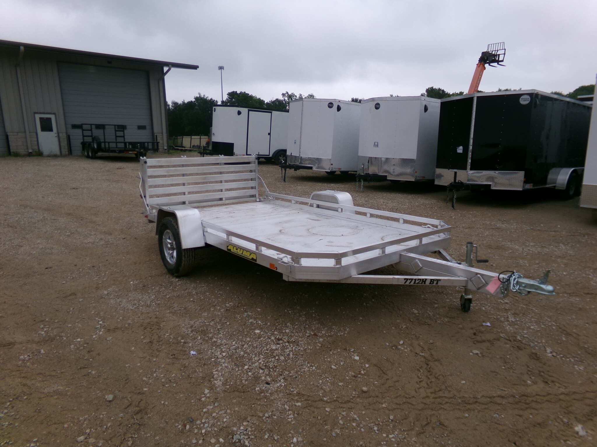 2023 Aluma 7712H-S-BT 12' Aluminum Utility Trailer