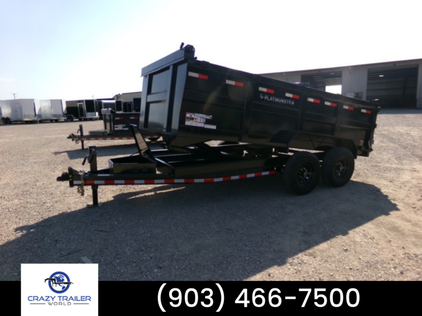 New 2023 DP Platinum Star 83X14 High Side Dump Trailer 14K GVWR available in Greenville, Texas