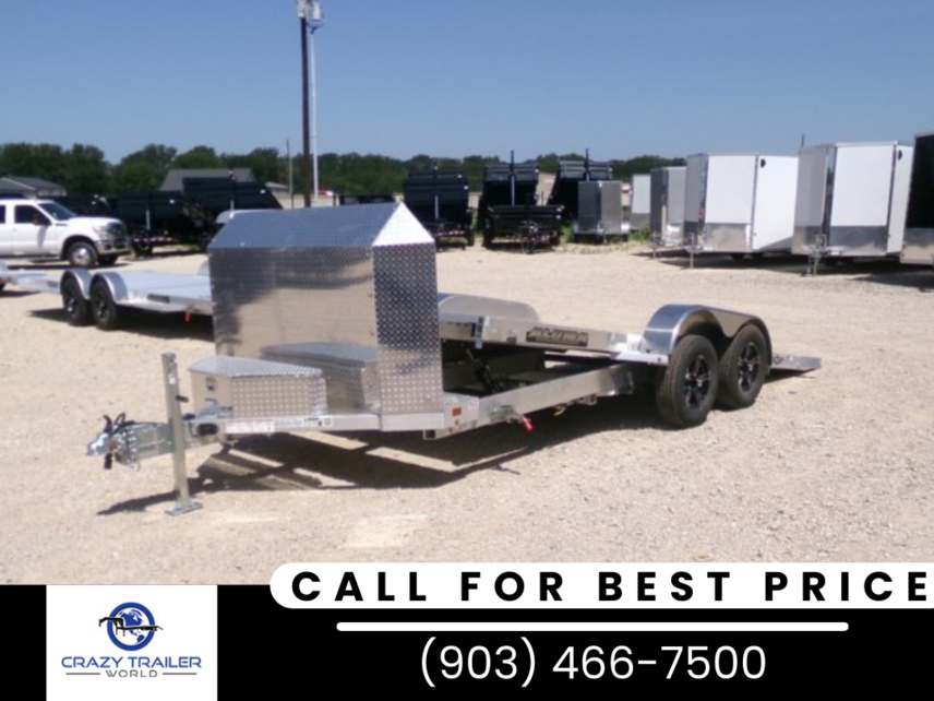 New 2024 Aluma 8216ANV-TILT-TA 16&apos; Tilt Car Hauler Trailer 7K GVWR available in Greenville, Texas