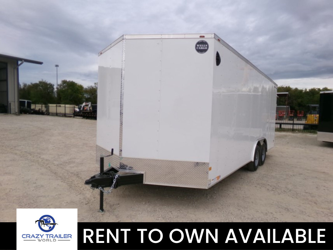 2024 Wells Cargo 8.5X20 Extra Tall Enclosed Cargo Trailer 9990 LB