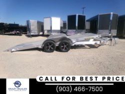 New 2024 Aluma 8218 Tilt 18&apos; Aluminum Tiltbed  Car Trailer 7000 LB GVWR available in Greenville, Texas