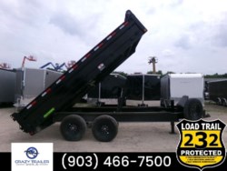 Used 2023 Load Trail DZ 96&quot; x 14&apos; Tandem Axle Pintle Hook Deck Over Dump available in Greenville, Texas