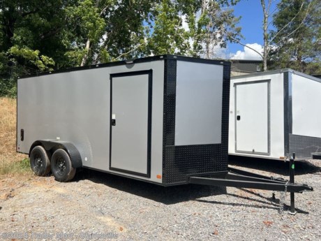&lt;p&gt;Brand New 2022 7x16 Nationcraft Enclosed trailer. &lt;br /&gt;Features:&lt;br /&gt;7&amp;rsquo; wide x 16&amp;rsquo; long x 6&amp;rsquo;3&amp;rdquo; tall &lt;br /&gt;* 2-3500lb axles 7000 gvwr&lt;br /&gt;* Four-wheel electric brakes&lt;br /&gt;* Spring assisted rear ramp door&lt;br /&gt;* 32&amp;rdquo; curbside entrance door&lt;br /&gt;* RV latch on side door &lt;br /&gt;* White insulated ceiling liner &lt;br /&gt;* 3/8&amp;rdquo; plywood walls &lt;br /&gt;* 3/4&amp;rdquo; plywood floors &lt;br /&gt;* 16&amp;rdquo; on all center framing &lt;br /&gt;* Upgraded to box tubing on all the frame components &lt;br /&gt;* Extended triple tube a-frame&lt;br /&gt;* 16&amp;rsquo; of box plus the v-nose&lt;br /&gt;* White .080 exterior screwless exterior &lt;br /&gt;* Blackout package &lt;br /&gt;* Upgraded LED light inside &lt;br /&gt;* Upgraded number of LED exterior marker lights &lt;br /&gt;* Back up LED reverse light &lt;br /&gt;* Aluminum side flow vents&lt;br /&gt;5 year warranty&lt;br /&gt;Financing available. We offer a Rent to Own &amp;amp; a no credit check program&lt;br /&gt;Call us for more information on your future trailer. http://www.trailermartinc.com/--xInventoryDetail?id=12247362&lt;/p&gt;