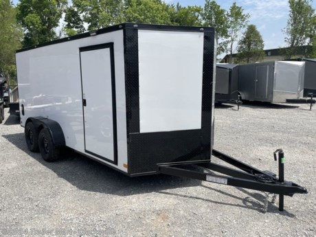 &lt;p&gt;Brand New 2022 7x16 Nationcraft Enclosed trailer&lt;br /&gt;Features:&lt;br /&gt;Poly Screwless Walls&lt;br /&gt;Blackout Package &lt;br /&gt;Tandem Axel &lt;br /&gt;7&amp;rsquo; wide x 16&amp;rsquo; long x 6&amp;rsquo;3&amp;rdquo; tall&lt;br /&gt;* 2-3500lb axles 7000 gvwr&lt;br /&gt;* Four-wheel electric brakes&lt;br /&gt;* Spring assisted rear ramp door&lt;br /&gt;* 32&amp;rdquo; curbside entrance door&lt;br /&gt;* RV latch on side door&lt;br /&gt;* White insulated ceiling liner&lt;br /&gt;* 3/8&amp;rdquo; plywood walls&lt;br /&gt;* 3/4&amp;rdquo; plywood floors&lt;br /&gt;* 16&amp;rdquo; on all center framing&lt;br /&gt;* Upgraded to box tubing on all the frame components&lt;br /&gt;* Extended triple tube a-frame&lt;br /&gt;* 16&amp;rsquo; of box plus the v-nose&lt;br /&gt;* White .080 exterior screwless exterior&lt;br /&gt;* Blackout package&lt;br /&gt;* Upgraded LED light inside&lt;br /&gt;* Upgraded number of LED exterior marker lights&lt;br /&gt;* Back up LED reverse light&lt;br /&gt;* Aluminum side flow vents&lt;br /&gt;5 year warranty&lt;br /&gt;Financing available. We offer a Rent to Own &amp;amp; a no credit check program&lt;br /&gt;Call us for more information on your future trailer. http://www.trailermartinc.com/--xInventoryDetail?id=12254657&lt;/p&gt;