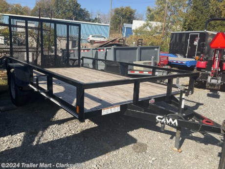 Pre-Owned Cam Superline 7X12SA Landscape Utility Trailer&lt;br&gt;Features:&lt;br&gt;Payload-1690&lt;br&gt;Frame:3 x 2 x 3/16 Angle&lt;br&gt;Top Rail&lt;br&gt;2 x 2 Square Tube&lt;br&gt;Tongue:3&quot; Channel (A-Frame)&lt;br&gt;Coupler2&quot; Ball&lt;br&gt;Diamond Plate&lt;br&gt;Leaf Spring Suspension&lt;br&gt;205/75R15 LRC&lt;br&gt;Gate:2 x 2 Tube, Mesh Covered, Full Width Spring Assist Ramp Gate with Handle&lt;br&gt;5 Year Warranty. Financing available. We offer a no credit check &amp; a Rent to own  program. Call us for more information on your future trailer.