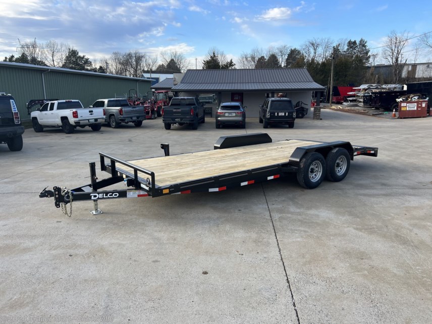 New 2023 Delco 20&apos; 12K GVWR Flatbed equipment trailer available in Clarksville, Tennessee