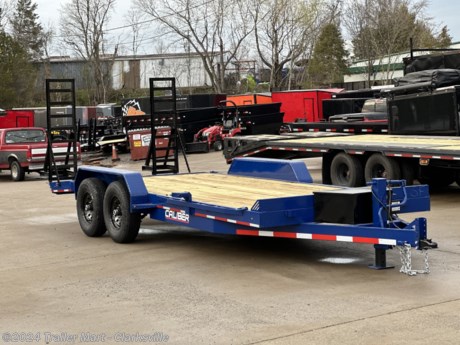 &lt;p&gt;Brand new Caliber 20&#39; Low boy, flat bed equipment trailer.&amp;nbsp;&amp;nbsp;&lt;/p&gt;
&lt;ul&gt;
&lt;li&gt;18&#39; OF TREATED WOOD DECK PLUS A 2&#39; STEEL&amp;nbsp;CLEATED DOVETAIL&lt;/li&gt;
&lt;li&gt;(2) 7K Axles&amp;nbsp; -&amp;nbsp; 14,000 GVWR -&amp;nbsp; Trailer weighs: 2940lbs&amp;nbsp;&amp;nbsp;&lt;/li&gt;
&lt;li&gt;Payload capacity on this trailer is: 11,060&lt;/li&gt;
&lt;li&gt;&lt;span style=&quot;text-decoration: underline;&quot;&gt;&lt;strong&gt;THIS TRAILER HAS AN INSIDE MEASUREMENT OF 84&quot; BETWEEN THE FENDERS!!!&lt;/strong&gt;&lt;/span&gt;&lt;/li&gt;
&lt;li&gt;HD 2 5/16 Adjustable coupler&lt;/li&gt;
&lt;li&gt;HD drop leg jack (spring loaded)&lt;/li&gt;
&lt;li&gt;Extended tongue&amp;nbsp;&lt;/li&gt;
&lt;li&gt;Tool box mounted on the tongue (lockable)&lt;/li&gt;
&lt;li&gt;Rigorous prep process before the POWDER COAT is added to the frame&lt;/li&gt;
&lt;li&gt;LED lighting&lt;/li&gt;
&lt;li&gt;Pressure treated plywood deck&lt;/li&gt;
&lt;li&gt;Welded solid fenders&amp;nbsp;&lt;/li&gt;
&lt;li&gt;Rub/stop rail at the front of the trailer, also perfect place for your loader buckets&amp;nbsp;&lt;/li&gt;
&lt;li&gt;Solid HD fold up and down rear ramps&lt;/li&gt;
&lt;li&gt;16&quot; Trailer rated Radial tires&lt;/li&gt;
&lt;li&gt;16&quot; 8 Lug black steel wheels&lt;/li&gt;
&lt;li&gt;3 year factory warranty&lt;/li&gt;
&lt;/ul&gt;
&lt;p&gt;&amp;nbsp;&lt;/p&gt;
&lt;p&gt;&amp;nbsp;&lt;/p&gt;