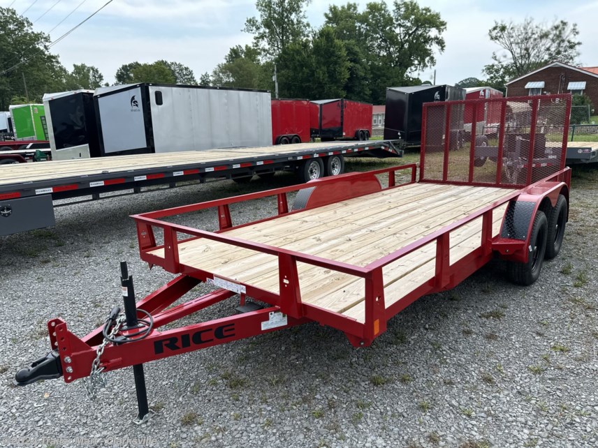 New 2023 Rice Trailers 82&quot; wide x 16&apos; long Premium Tandem Axle Utility available in Clarksville, Tennessee