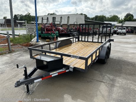 &lt;p&gt;&lt;strong&gt;Brand new Caliber 7x14 Open Utility Commercial grade trailer.&lt;/strong&gt;&lt;/p&gt;
&lt;p&gt;&lt;strong&gt;This is not your average &quot;box store&quot; open utility trailer.&amp;nbsp; Superior frame components, paint, wiring, and much more!&amp;nbsp;&lt;/strong&gt;&lt;br /&gt;&lt;br /&gt;&lt;strong&gt;Just take a look at how thick the mesh is on the gate, along with the tube supports under the mesh!&lt;/strong&gt;&lt;br /&gt;&lt;br /&gt;&lt;span style=&quot;text-decoration: underline;&quot;&gt;&lt;strong&gt;7&#39; WIDE X 14&#39; LONG&amp;nbsp;&lt;/strong&gt;&lt;/span&gt;&lt;br /&gt;- (2) 3500lb axles&amp;nbsp;&lt;br /&gt;- 7000LB GVWR&lt;br /&gt;- Trailer weighs: 1700lbs&lt;br /&gt;- Payload capacity is: 5300lbs&lt;br /&gt;- Spring assisted rear gate&lt;br /&gt;- The rear gate also has an easy lock/unlock system making your day much easier and safer&lt;br /&gt;- 2 5/16&quot; Coupler&lt;br /&gt;- Extended tongue to help avoid jack knifing&amp;nbsp;&lt;br /&gt;- Tool box mounted on the tongue&lt;br /&gt;- Pressure treated wood deck&lt;br /&gt;- Multi-stage paint process guaranteed to look good for many, many years&lt;br /&gt;- 15&quot; Radial tires&lt;br /&gt;- Black wheels&lt;br /&gt;- Several tie down options&lt;br /&gt;- 4 wheel electric brakes&lt;br /&gt;- All LED lights&lt;br /&gt;- Tube top railing&lt;br /&gt;- Much more!&amp;nbsp;&lt;br /&gt;&lt;br /&gt;&lt;br /&gt;&lt;/p&gt;
&lt;p&gt;&amp;nbsp;&lt;/p&gt;