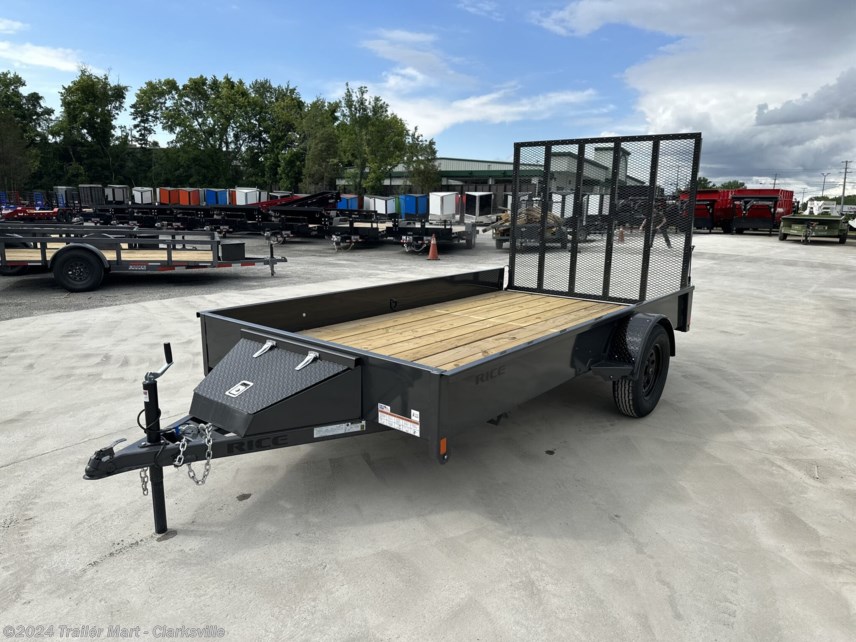 New 2023 Rice Trailers 76x12 Single Axle Open utility trailer HD available in Clarksville, Tennessee