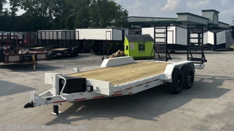 &lt;p&gt;Brand new Caliber 20&#39; Low boy, flat bed equipment trailer.&amp;nbsp;&amp;nbsp;&lt;/p&gt;
&lt;ul&gt;
&lt;li&gt;17&#39; OF TREATED WOOD DECK PLUS A 3&#39; STEEL CLEATED DOVETAIL&lt;/li&gt;
&lt;li&gt;(2) 7K Axles&amp;nbsp; -&amp;nbsp; 14,000 GVWR -&amp;nbsp; Trailer weighs: 2940lbs&amp;nbsp;&amp;nbsp;&lt;/li&gt;
&lt;li&gt;Payload capacity on this trailer is: 11,060&lt;/li&gt;
&lt;li&gt;&lt;span style=&quot;text-decoration: underline;&quot;&gt;&lt;strong&gt;THIS TRAILER HAS AN INSIDE MEASUREMENT OF 84&quot; BETWEEN THE FENDERS!!!&lt;/strong&gt;&lt;/span&gt;&lt;/li&gt;
&lt;li&gt;HD 2 5/16 Adjustable coupler&lt;/li&gt;
&lt;li&gt;HD drop leg jack (spring loaded)&lt;/li&gt;
&lt;li&gt;Extended tongue&amp;nbsp;&lt;/li&gt;
&lt;li&gt;Tool box mounted on the tongue (lockable)&lt;/li&gt;
&lt;li&gt;Rigorous prep process before the POWDER COAT is added to the frame&lt;/li&gt;
&lt;li&gt;LED lighting&lt;/li&gt;
&lt;li&gt;Pressure treated plywood deck&lt;/li&gt;
&lt;li&gt;Welded solid fenders&amp;nbsp;&lt;/li&gt;
&lt;li&gt;Rub/stop rail at the front of the trailer, also perfect place for your loader buckets&amp;nbsp;&lt;/li&gt;
&lt;li&gt;Solid HD fold up and down rear ramps&lt;/li&gt;
&lt;li&gt;16&quot; Trailer rated Radial tires&lt;/li&gt;
&lt;li&gt;16&quot; 8 Lug black steel wheels&lt;/li&gt;
&lt;li&gt;3 year factory warranty&lt;/li&gt;
&lt;/ul&gt;
&lt;p&gt;&amp;nbsp;&lt;/p&gt;
&lt;p&gt;&amp;nbsp;Backed by our&amp;nbsp;&lt;em&gt;&lt;strong&gt;lifetime warranty&lt;/strong&gt;&lt;/em&gt;, you can work relentlessly with the peace of mind that Trailer-Mart provides!&lt;/p&gt;
&lt;p&gt;&amp;nbsp;&lt;/p&gt;
&lt;p&gt;&lt;em&gt;&lt;strong&gt;LIKE ALL OF OUR UNITS, WE OFFER SUPER LOW MONTHLY PAYMENT OPTIONS TO QUALIFIED BUYERS.&amp;nbsp; NO OTHER DEALER WILL WORK AS HARD AS WE DO TO ENSURE EACH AND EVERY CUSTOMER THE VERY BEST FINANCING OPTIONS AVAILABLE!&amp;nbsp;&amp;nbsp;&lt;/strong&gt;&lt;/em&gt;&lt;/p&gt;
&lt;p&gt;&amp;nbsp;&lt;/p&gt;
&lt;p&gt;&lt;em&gt;&lt;strong&gt;AS AN ALTERNATIVE TO OUR STANDARD FINANCING, WE ALSO OFFER THE NO CREDIT CHECK FINANCING PROGRAM.&amp;nbsp;AKA: RENT TO OWN.&amp;nbsp;&lt;/strong&gt;&lt;/em&gt;&lt;/p&gt;
&lt;p&gt;&lt;em&gt;&lt;strong&gt;(To participating states)&lt;/strong&gt;&lt;/em&gt;&lt;/p&gt;