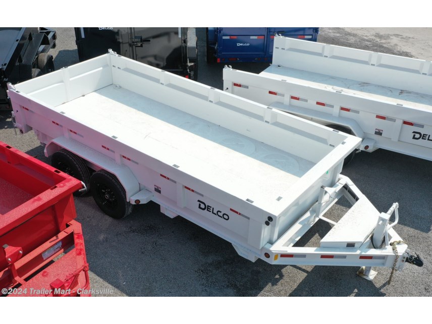 New 2023 Delco 7x16 Low Profile Dump 14K GVWR with tarp available in Clarksville, Tennessee