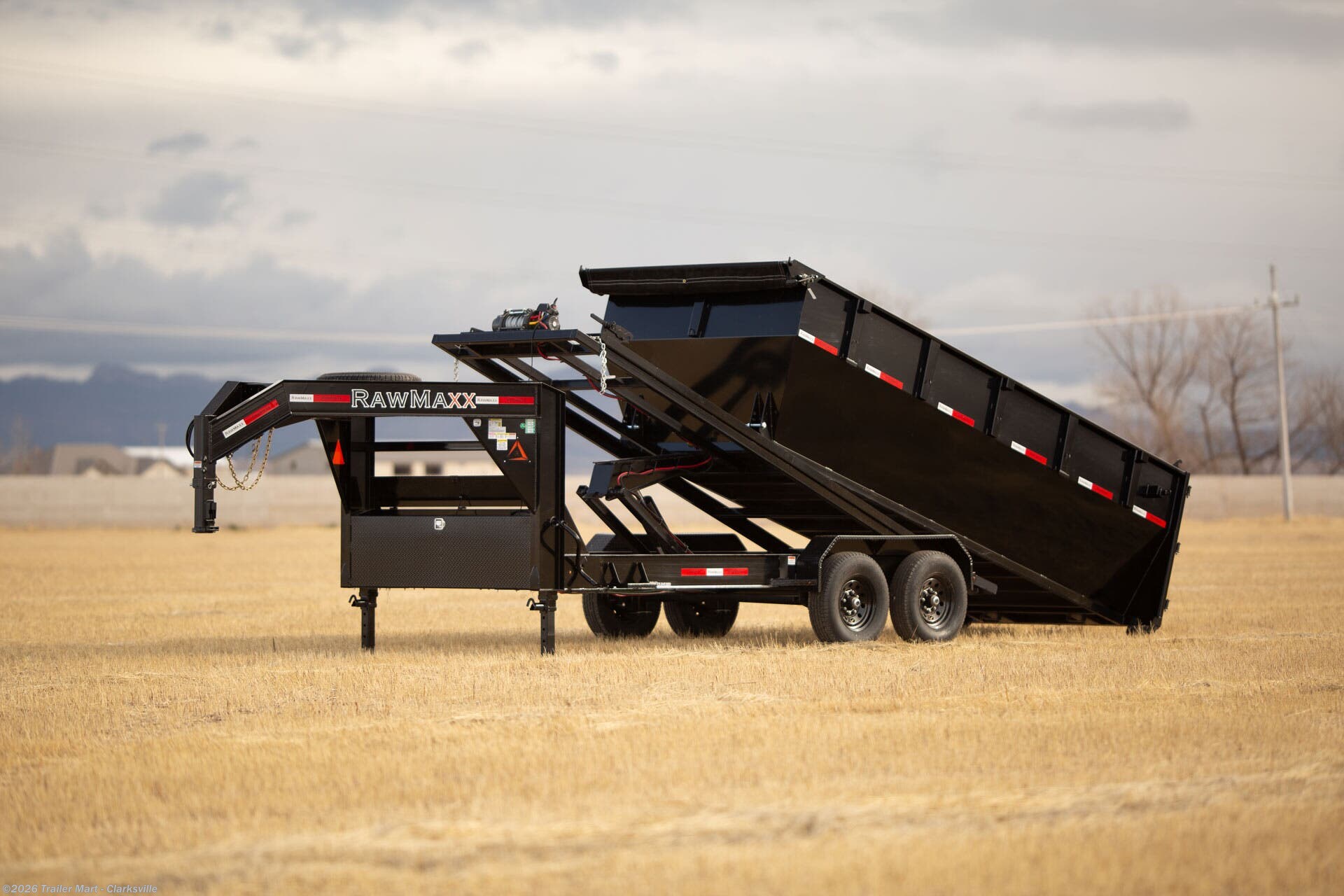 2024 RawMaxx RDX 20ft Gooseneck Roll Off Trailer Only