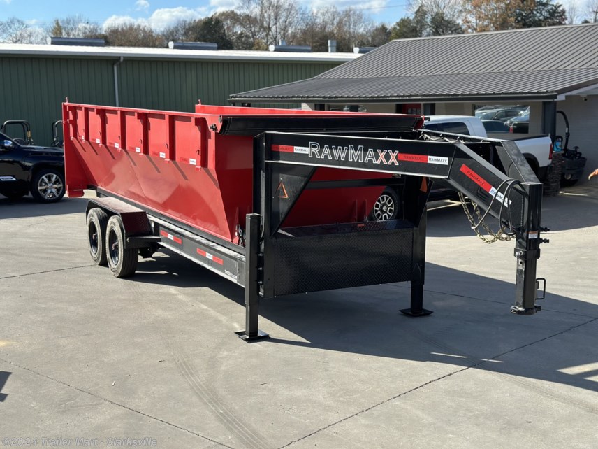 New 2024 RawMaxx RDX 20ft Gooseneck Roll Off Trailer Only available in Clarksville, Tennessee
