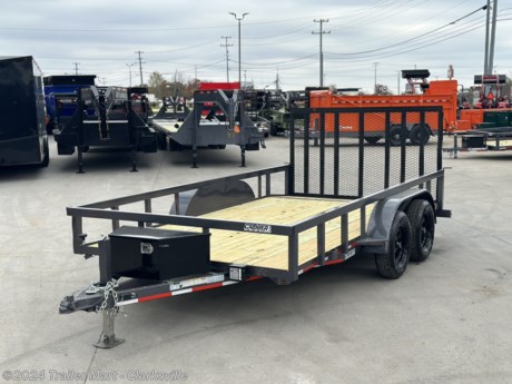 &lt;p&gt;&lt;strong&gt;Brand new Caliber 7x14 Open Utility Commercial grade trailer.&lt;/strong&gt;&lt;/p&gt;
&lt;p&gt;&lt;strong&gt;This is not your average &quot;box store&quot; open utility trailer.&amp;nbsp; Superior frame components, paint, wiring, and much more!&amp;nbsp;&lt;/strong&gt;&lt;br&gt;&lt;strong&gt;Triple tube tongue!&lt;/strong&gt;&lt;br&gt;&lt;strong&gt;Just take a look at how thick the mesh is on the gate, along with the tube supports under the mesh!&lt;/strong&gt;&lt;br&gt;&lt;br&gt;&lt;span style=&quot;text-decoration: underline;&quot;&gt;&lt;strong&gt;7&#39; WIDE X 14&#39; LONG&amp;nbsp;&lt;/strong&gt;&lt;/span&gt;&lt;br&gt;- (2) 3500lb axles&amp;nbsp;&lt;br&gt;- 7000LB GVWR&lt;br&gt;- Trailer weighs: 1700lbs&lt;br&gt;- Payload capacity is: 5300lbs&lt;br&gt;- Spring assisted rear gate&lt;br&gt;- The rear gate also has an easy lock/unlock system making your day much easier and safer&lt;br&gt;- 2 5/16&quot; Coupler&lt;br&gt;- Extended tongue to help avoid jack knifing&amp;nbsp;&lt;br&gt;- Tool box mounted on the tongue&lt;br&gt;- Pressure treated wood deck&lt;br&gt;- Multi-stage paint process guaranteed to look good for many, many years&lt;br&gt;- 15&quot; Radial tires&lt;br&gt;- Black wheels&lt;br&gt;- Several tie down options&lt;br&gt;- 4 wheel electric brakes&lt;br&gt;- All LED lights&lt;br&gt;- Tube top railing&lt;br&gt;- Much more!&amp;nbsp;&lt;br&gt;&lt;br&gt;&lt;br&gt;&lt;/p&gt;
&lt;p&gt;&amp;nbsp;&lt;/p&gt;