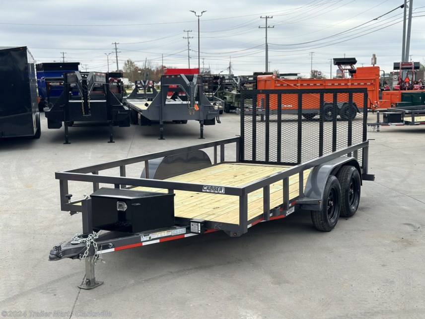 New 2023 Caliber 7x14 Tandem Axle BEST OPEN UTILITY ON THE MARKET available in Clarksville, Tennessee