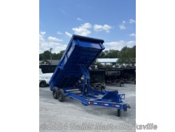 New 2024 Delco 7x16 Blue Dump Trailer 14K GVWR with tarp available in Clarksville, Tennessee