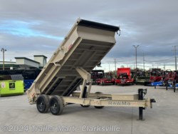 New 2024 RawMaxx 7x12 7Ton Dump Trailer tarp, spreader gate available in Clarksville, Tennessee