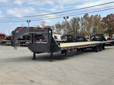 &lt;div&gt;NEW CALIBER 35+5 16GN GOOSENECK FLATBED WITH ULTIMATE HOTSHOTTER PACKAGE&lt;/div&gt;
&lt;div&gt;&lt;br&gt;AXLES, RUNNING GEAR, &amp;amp; GVWR:&amp;nbsp;&lt;/div&gt;
&lt;div&gt;&amp;bull; 2-10K tandem oil bath axles&lt;/div&gt;
&lt;div&gt;&amp;bull; Trailer weighs: 7650 lbs&lt;/div&gt;
&lt;div&gt;&amp;bull; Payload capacity: 8350 lbs&lt;/div&gt;
&lt;div&gt;&amp;nbsp;&lt;/div&gt;
&lt;div&gt;TRAILER DETAILS:&amp;nbsp;&lt;/div&gt;
&lt;div&gt;&amp;bull; 102&amp;rdquo; Deck width&lt;/div&gt;
&lt;div&gt;&amp;bull; Mega wide ramps that level off the deck giving you 40&amp;rsquo; of usable deck length when folded onto the bed&amp;nbsp;&lt;/div&gt;
&lt;div&gt;&amp;bull; Pressure treated decking&amp;nbsp;&lt;/div&gt;
&lt;div&gt;&amp;bull; Side step with grab handle&amp;nbsp;&lt;/div&gt;
&lt;div&gt;&amp;bull; LED marker and tail lights&lt;/div&gt;
&lt;div&gt;&amp;bull; LED deck lighting&amp;nbsp;&lt;/div&gt;
&lt;div&gt;&amp;bull; Slide ratchet rail system&lt;/div&gt;
&lt;div&gt;&amp;nbsp;&lt;/div&gt;
&lt;div&gt;FRAME &amp;amp; STRENGTH:&lt;/div&gt;
&lt;div&gt;&amp;bull; Torque tube&lt;/div&gt;
&lt;div&gt;&amp;bull; Bridge and frame supports&lt;/div&gt;
&lt;div&gt;&amp;bull; Pierced frame&lt;/div&gt;
&lt;div&gt;&amp;nbsp;&lt;/div&gt;
&lt;div&gt;TOOL BOXES:&amp;nbsp;&lt;/div&gt;
&lt;div&gt;&amp;bull; (3) Total tool boxes for ample storage capacity&lt;/div&gt;
&lt;div&gt;&amp;bull; (1) Tool box in between the gooseneck risers&amp;nbsp;&lt;/div&gt;
&lt;div&gt;&amp;bull; (2) Additional tool boxes, (one on each side up front)&lt;/div&gt;
&lt;div&gt;&lt;br&gt;Straps and full size spare included! This is the best equipped Non-CDL Hotshot trailer available, loaded with over $4,000 worth of upgrades!&lt;/div&gt;
&lt;div&gt;&amp;nbsp;&lt;/div&gt;
&lt;div&gt;
&lt;p&gt;Backed by our&amp;nbsp;&lt;em&gt;&lt;strong&gt;lifetime warranty&lt;/strong&gt;&lt;/em&gt;, you can work relentlessly with the peace of mind that Trailer-Mart provides!&lt;/p&gt;
&lt;p&gt;&amp;nbsp;&lt;/p&gt;
&lt;p&gt;&lt;em&gt;&lt;strong&gt;LIKE ALL OF OUR UNITS, WE OFFER SUPER LOW MONTHLY PAYMENT OPTIONS TO QUALIFIED BUYERS.&amp;nbsp; NO OTHER DEALER WILL WORK AS HARD AS WE DO TO ENSURE EACH AND EVERY CUSTOMER THE VERY BEST FINANCING OPTIONS AVAILABLE!&amp;nbsp;&amp;nbsp;&lt;/strong&gt;&lt;/em&gt;&lt;/p&gt;
&lt;p&gt;&amp;nbsp;&lt;/p&gt;
&lt;p&gt;&lt;em&gt;&lt;strong&gt;AS AN ALTERNATIVE TO OUR STANDARD FINANCING, WE ALSO OFFER THE NO CREDIT CHECK FINANCING PROGRAM.&amp;nbsp;AKA: RENT TO OWN.&amp;nbsp;&lt;/strong&gt;&lt;/em&gt;&lt;/p&gt;
&lt;p&gt;&lt;em&gt;&lt;strong&gt;(To participating states)&lt;/strong&gt;&lt;/em&gt;&lt;/p&gt;
&lt;/div&gt;
