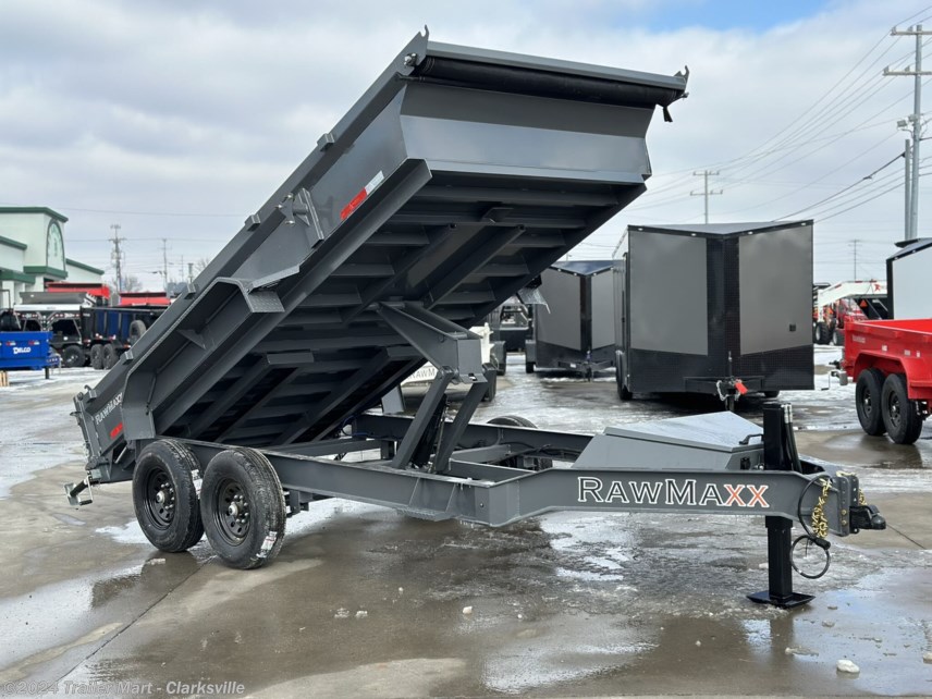 New 2024 RawMaxx 7x14 7Ton Dump Trailer W/ Hydraulic Jack available in Clarksville, Tennessee