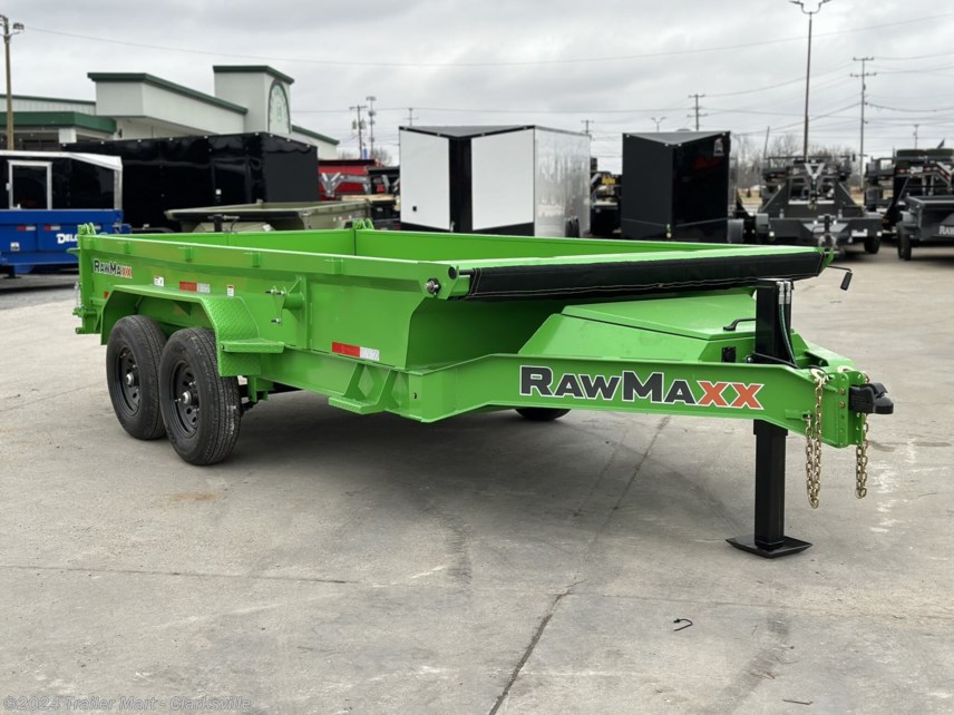 New 2024 RawMaxx 7x14 7Ton Dump Trailer W/ Hydraulic Jack available in Clarksville, Tennessee