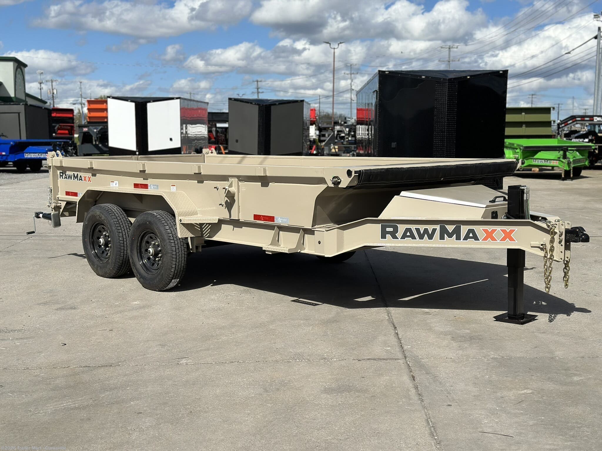 2025 7x14 LowPro 14k Dump W/ Hyd Jack by RawMaxx from Trailer Mart - Clarksville in Clarksville, Tennessee
