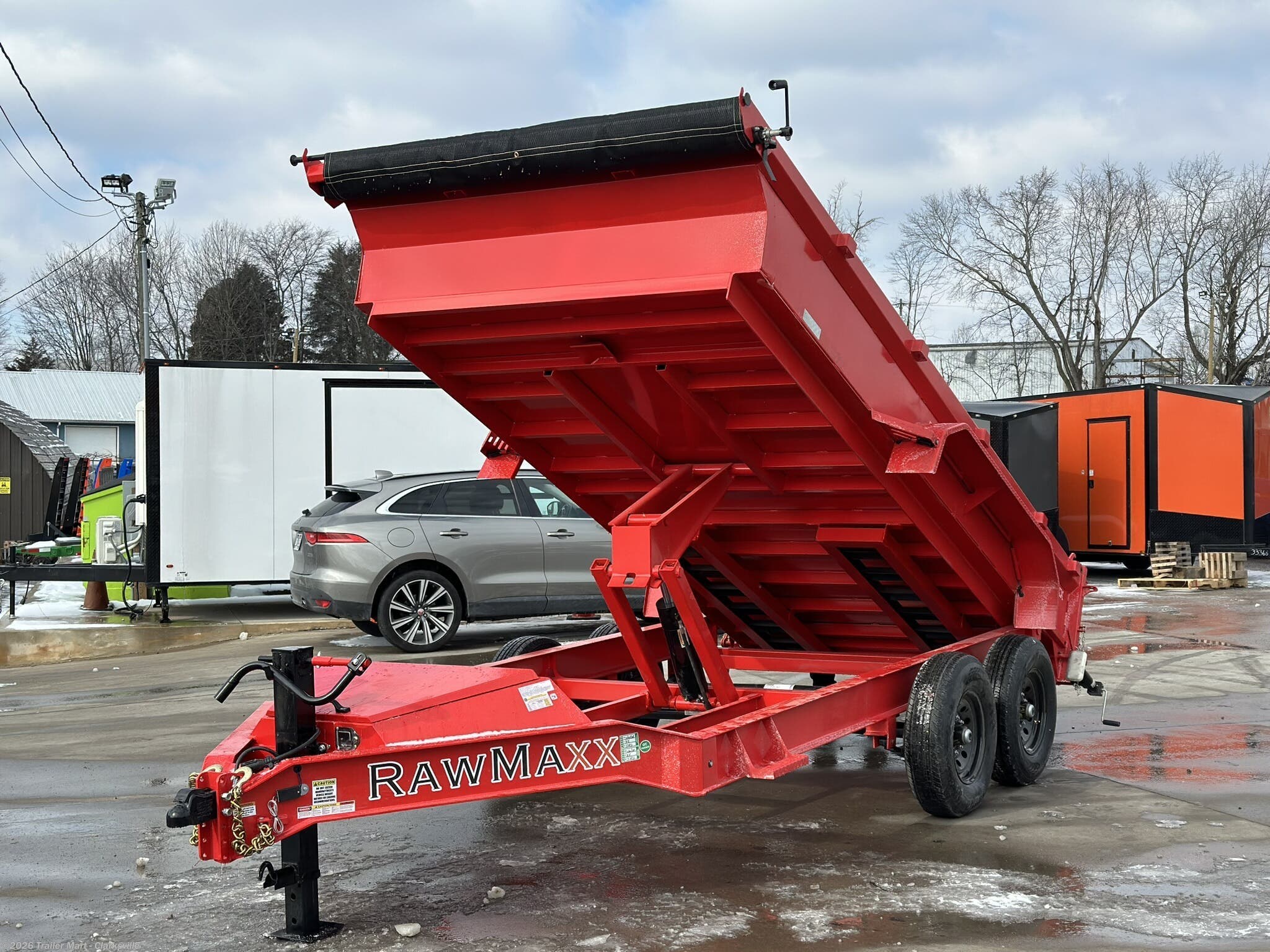 2025 RawMaxx 7x12 14k LowPro Dump - New Dump Trailer for sale by Trailer Mart - Clarksville in Clarksville, Tennessee
