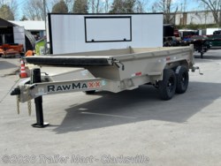 2024 RawMaxx 7x14 14k LowPro Dump W/ Hyd Jack - New Dump Trailer for sale by Trailer Mart - Clarksville in Clarksville, Tennessee