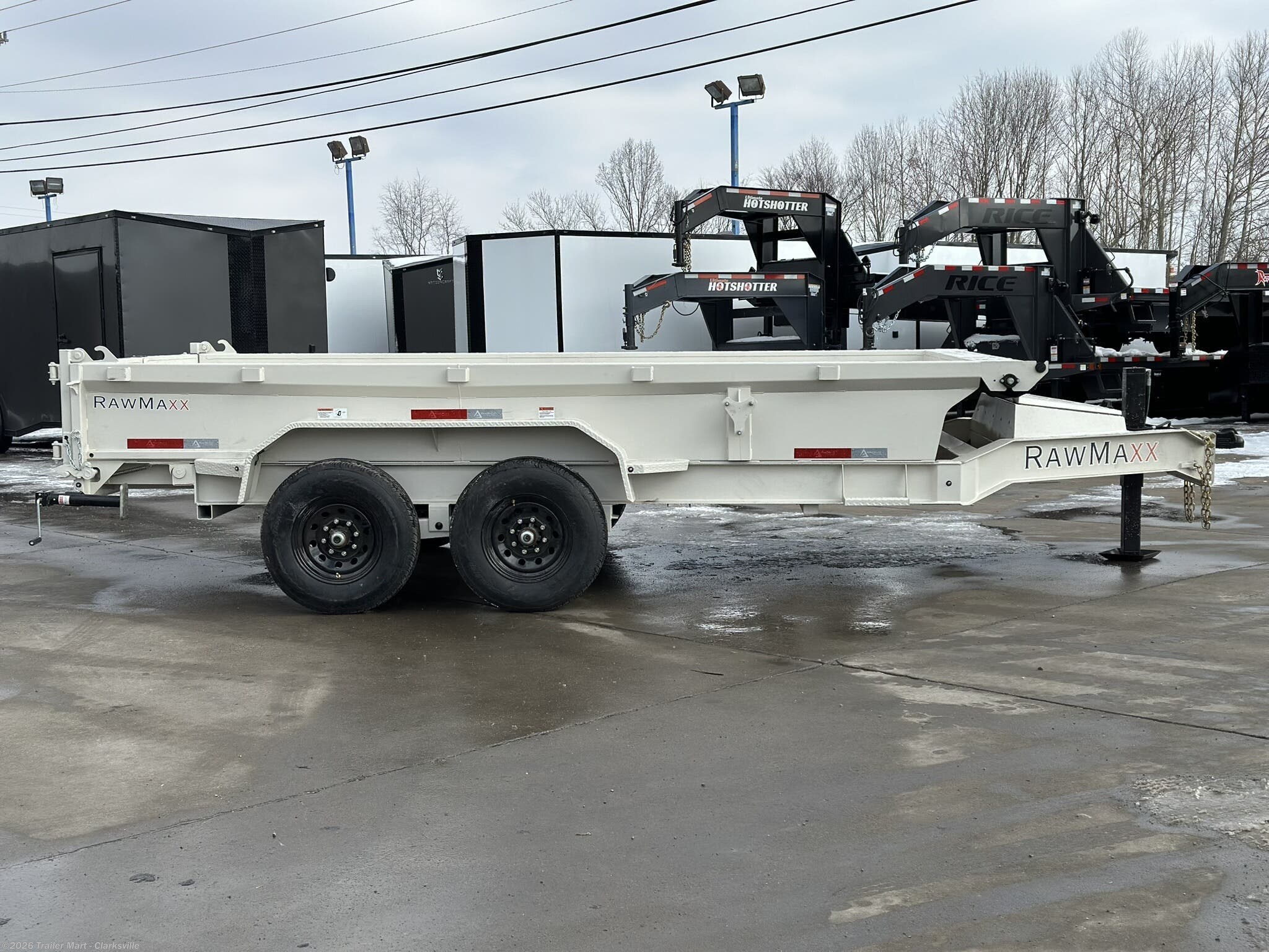 New 2024 RawMaxx 7x14 14k LowPro Dump W/ Hyd Jack available in Clarksville, Tennessee