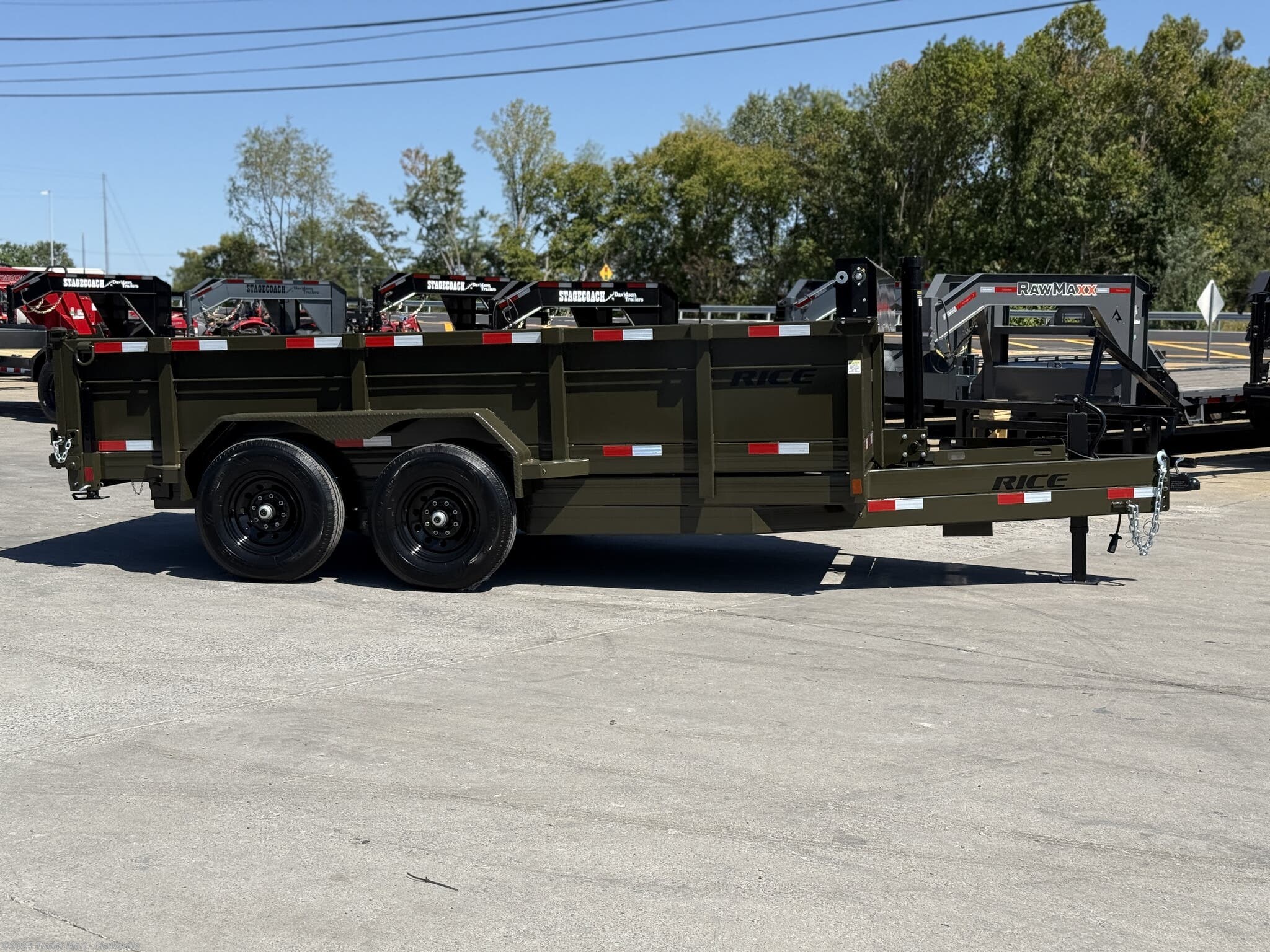 2026 Rice Trailers 14k HD Dump 14&apos; Telescopic HD Dump - New Dump Trailer for sale by Trailer Mart - Clarksville in Clarksville, Tennessee