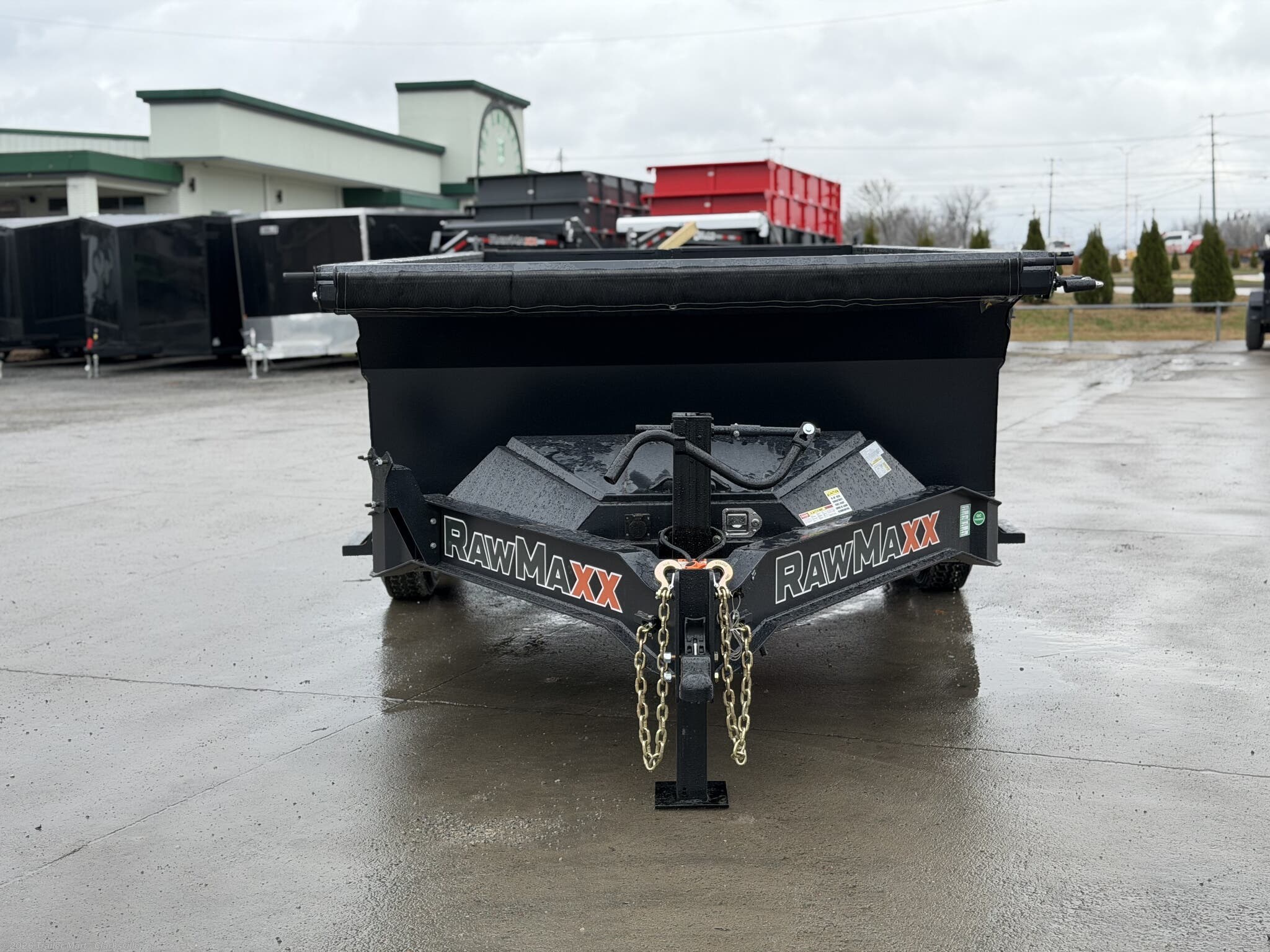 2026 RawMaxx Knight Edition 7x14 14k MidSide Dump - New Dump Trailer for sale by Trailer Mart - Clarksville in Clarksville, Tennessee