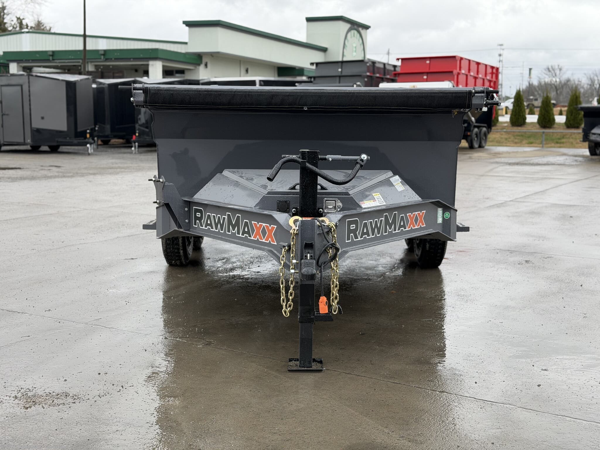 2026 RawMaxx Knight Edition 7x14 14k MidSide Dump - New Dump Trailer for sale by Trailer Mart - Clarksville in Clarksville, Tennessee