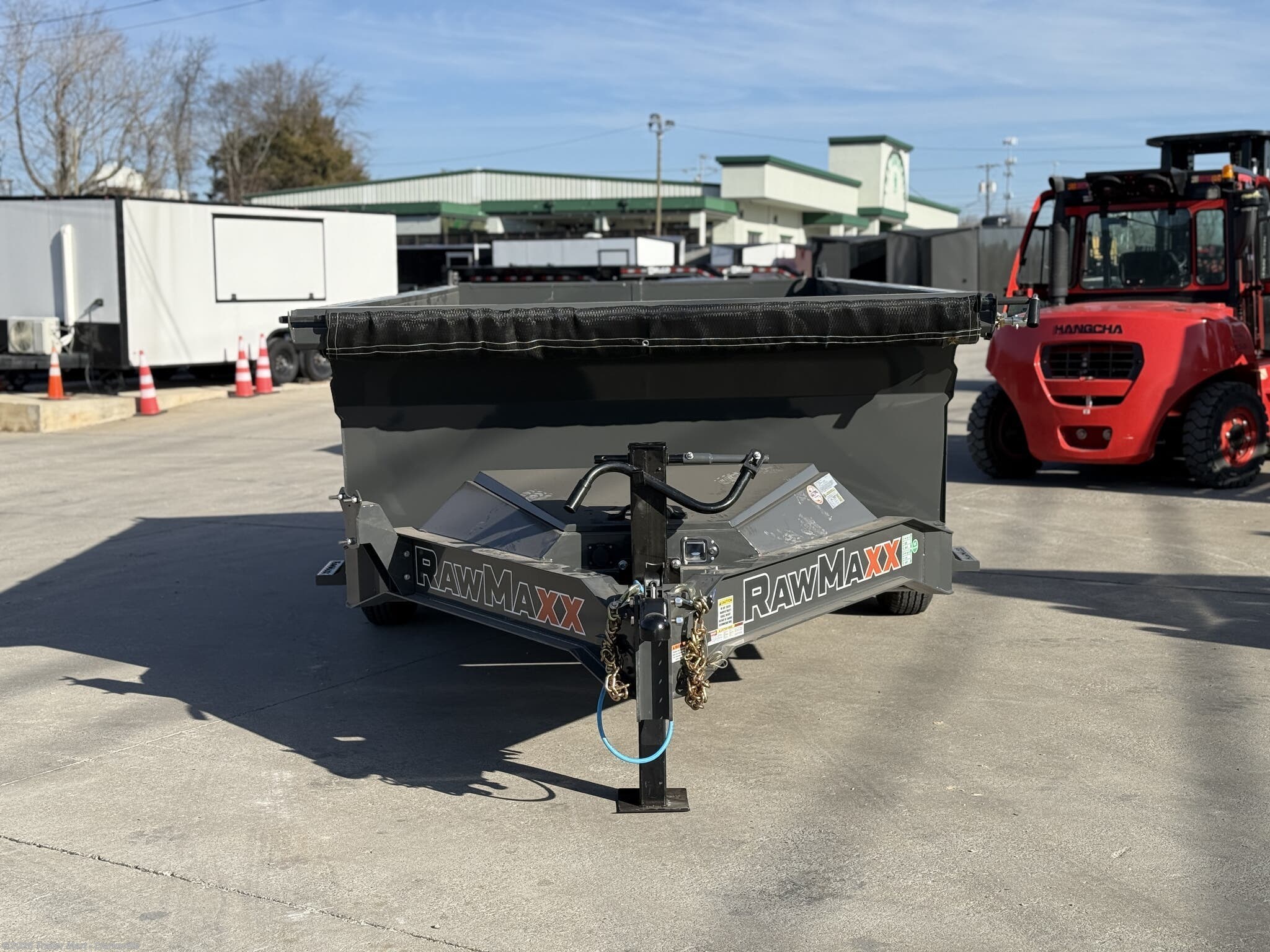 2026 RawMaxx Knight Edition 7x14 14k MidSide Dump - New Dump Trailer for sale by Trailer Mart - Clarksville in Clarksville, Tennessee