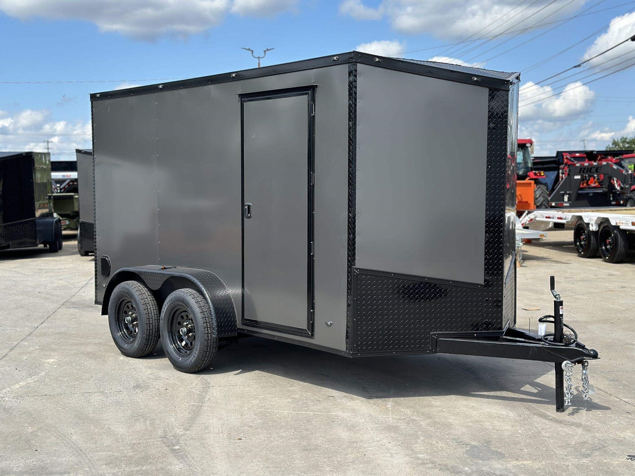 2027 Steel Pines Cargo 6x12 Blackout Tandem Axle